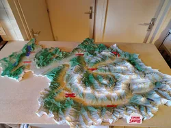 Maquette Savoie 1350 mm – Modulaire Magnétique en 13 Pièces