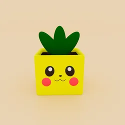 Other STL تنزيل - pickachu plant pot - cute 3d prints