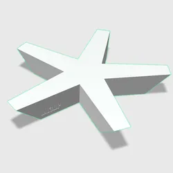 Star Shaped Bench - Fingerboard Obstacle