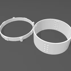 The drum caddy is 8' x 3'