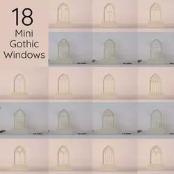 18 Mini Gothic Windows 3D print model