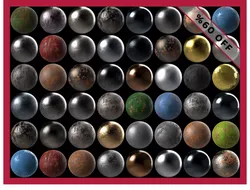 50 Metal Metallic Steel Seamless PBR Textures Pack Bundle Texture