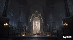 Ancient Cathedral Environment Low-poly 3D model