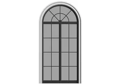 Arched Exterior Window 3D model