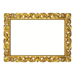carved frame 3D model