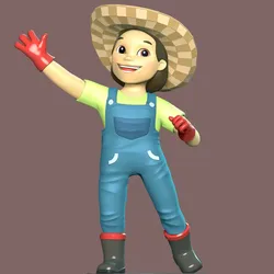 Characters & Creatures STL Descărcare - Farmer Yumi Fan Art - LoveModels