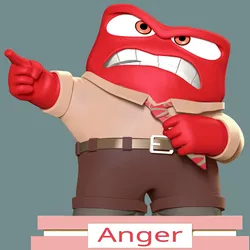 Characters & Creatures STL Download - Anger Fan Artby LoveModels