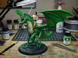 Characters & Creatures STL indir - John Blackstar on Warlock - Ruffi