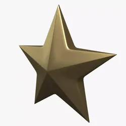 Christmas Star Model Low Poly Low-poly 3D model
