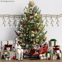 Christmas tree 04 3D model