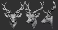 Deer Head 3D print model