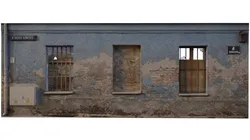 Derelict Wall-6 Low-poly 3D model