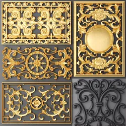 Fretwork SET 3D 12 3D model