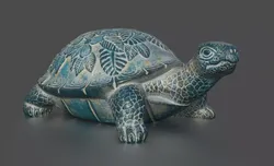 GARDEN TURTLE Low-poly 3D model