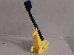 giraffe tooth brush/ razor holder