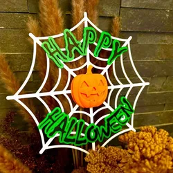 HAPPY HALLOWEEN - Spider Web Table Decoration