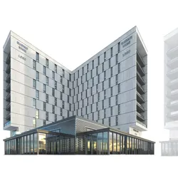 High-rise office building No 9 Low-poly 3D model