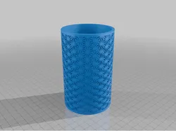 Kumiko pattern pen holder