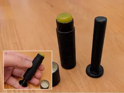 Lip balm tube push rod