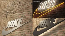 logo sign nike 3d Low-poly 3D model