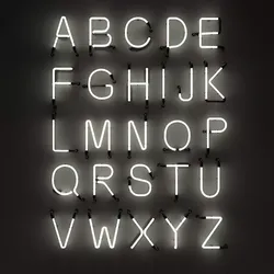 Neon Alphabet  modular Light 3D model 3D model