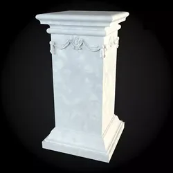 Pedestals marble column 3D model
