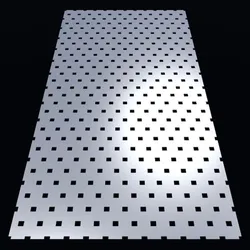Perforated panel with 10 percent opening 25O137