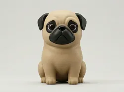 perro carlino decorativo - Modelo de impresión 3D gratuito