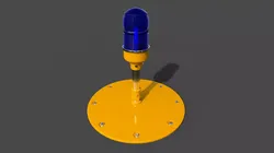 Runway Edge Light - Low Poly Low-poly 3D model