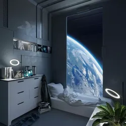 Sci-fi Interior Window to Another World 3D model