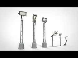 sci fi lighting 4 3D model