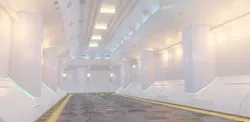 sci fi tunnel corridor Low-poly 3D model