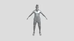 standing male figure in casual clothing