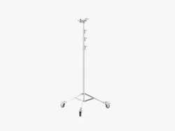 Stands - Wheels - Operating Poles Module Silver 3D model