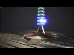 tesla coil tower - Game Ready - VR AR Low-poly 3D model