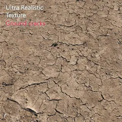 Ultra realistic Ground cracks 3D model
