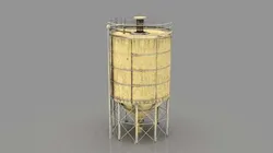 VERTICAL WATER SILO Low-poly 3D model