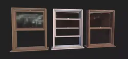 Window Low-poly 3D model