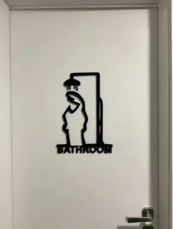 Bathroom Door Sign