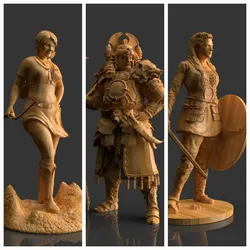 Characters & Creatures STL تنزيل - Statuette warriors - Ha333aP