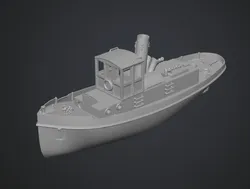 Classic Wooden Tugboat