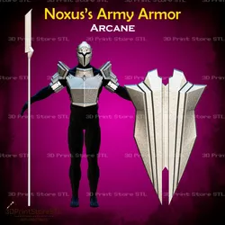 Cosplay STL تنزيل - Noxus Army Armor Cosplay Arcane - STL File - 3D Print Store STL