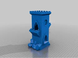 D&D DM Dice Tower (whole @ 75% scale)