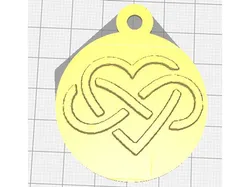Heart mixed with infinity symbol
