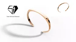 Hexagonal cuff bracelet model bg0021  3D print model