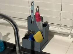 Kitchen Brush + Sponge Holder (detatchable base)