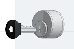 Pin Tumbler Lock and Key