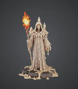 Candle Mage Wizard – Dripping Wax Sorcerer