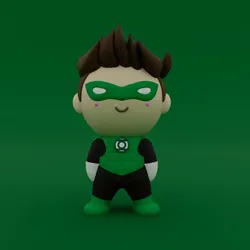 Characters & Creatures STL Descărcare - Lanternă verde mică și drăguță - akash3dprints