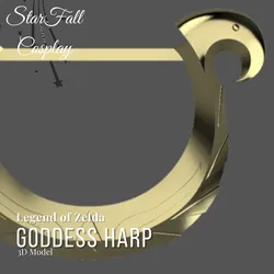 Cosplay STL Descărcare - Goddess Harp Skyward Sword Legenda lui Zelda - StarFall Cosplay